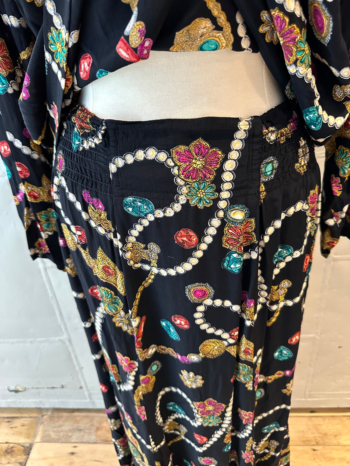 Vintage 2 Piece Carole Little Top & Skirt