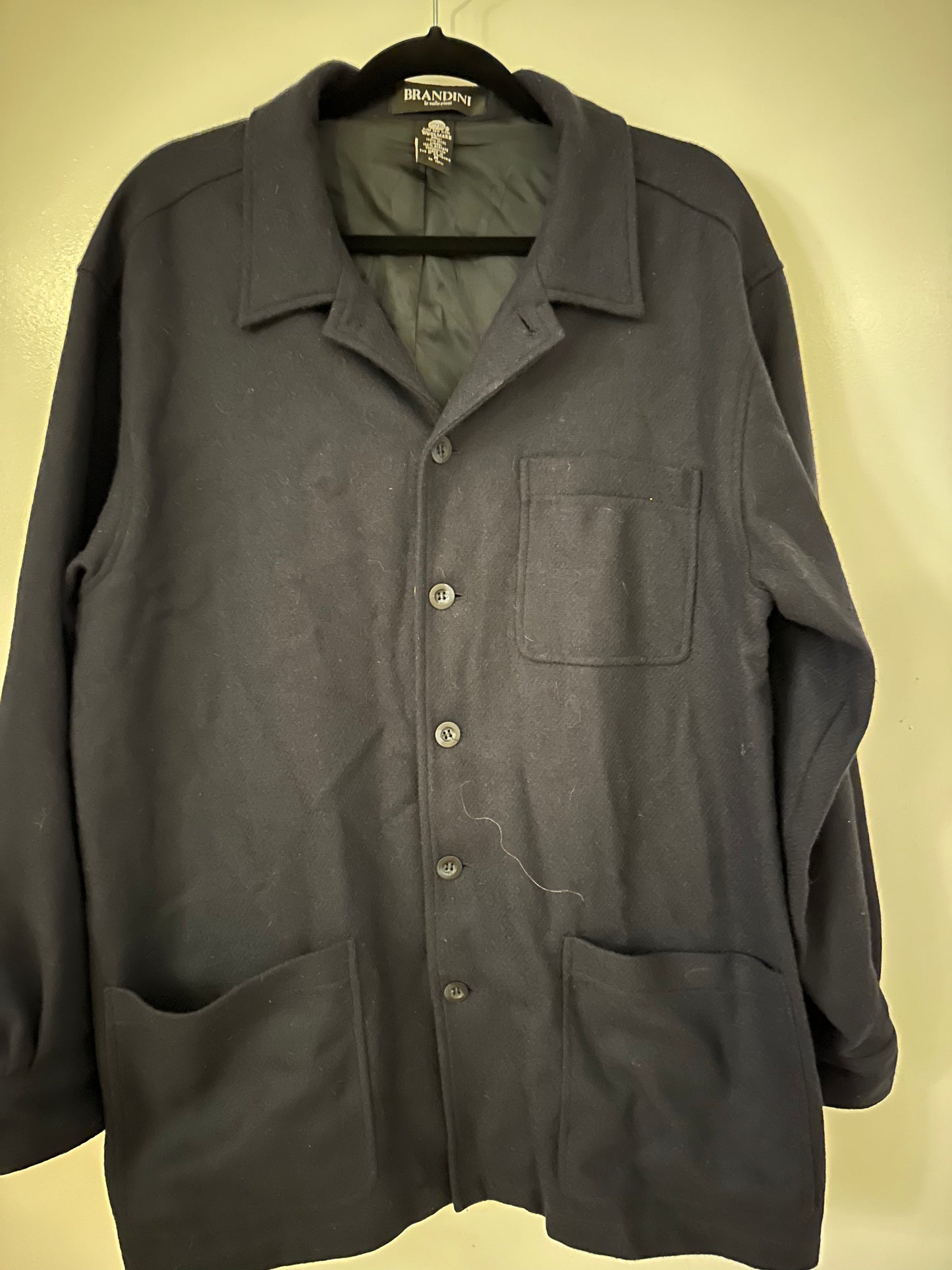 Vintage Brandini Navy Wool Shacket