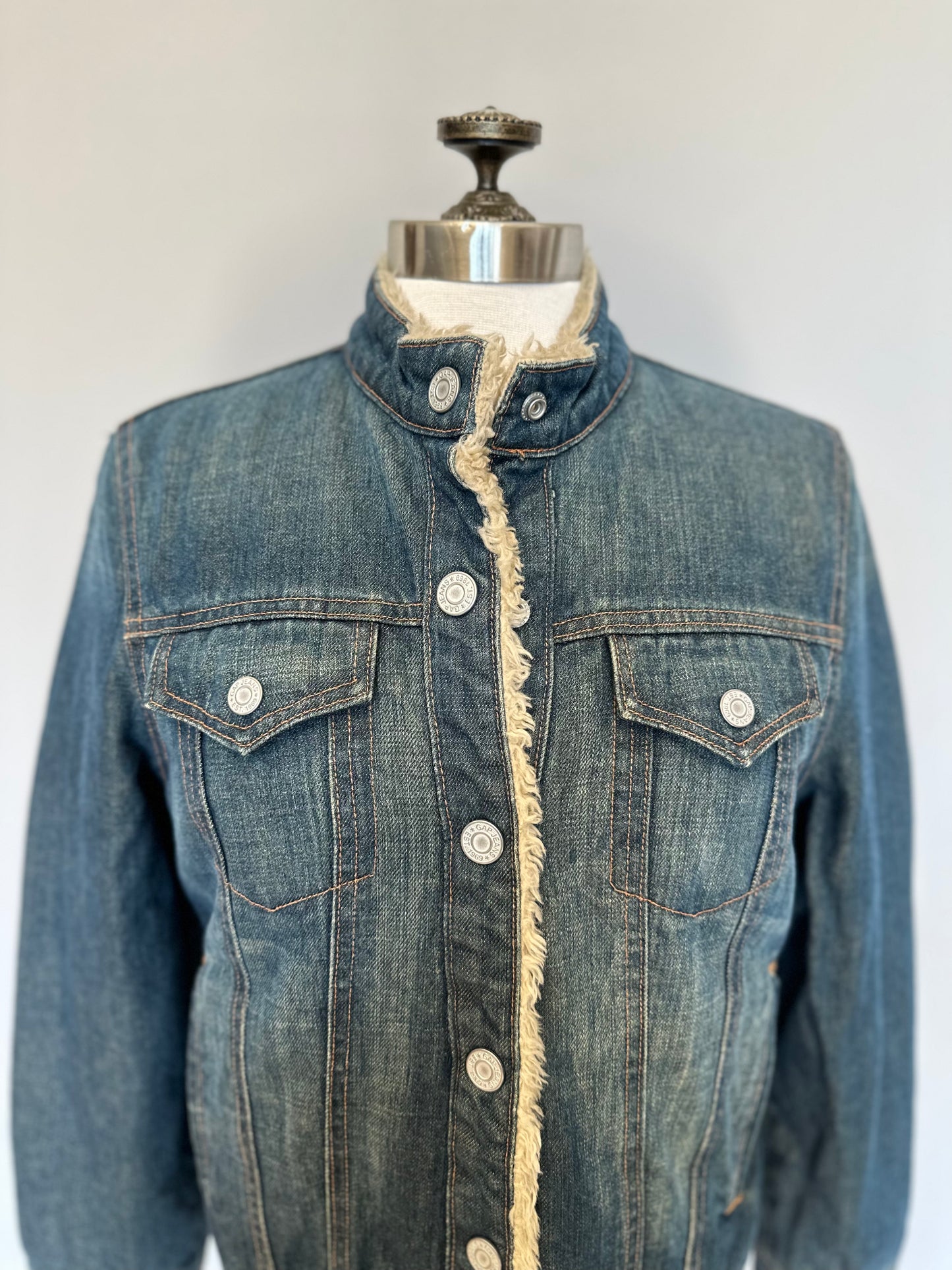 Vintage Gap Sherpa Denim Jacket