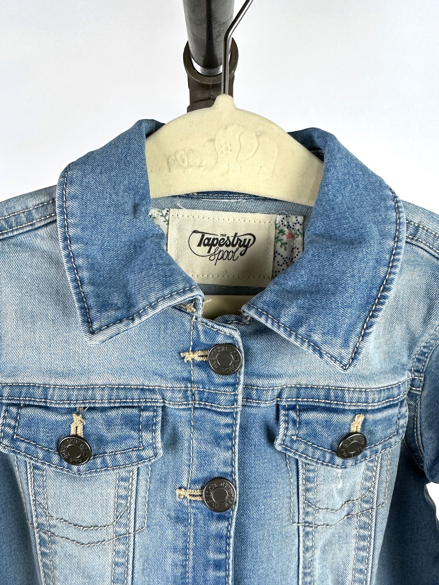 Kids Hearts Denim Jacket | Size 3T