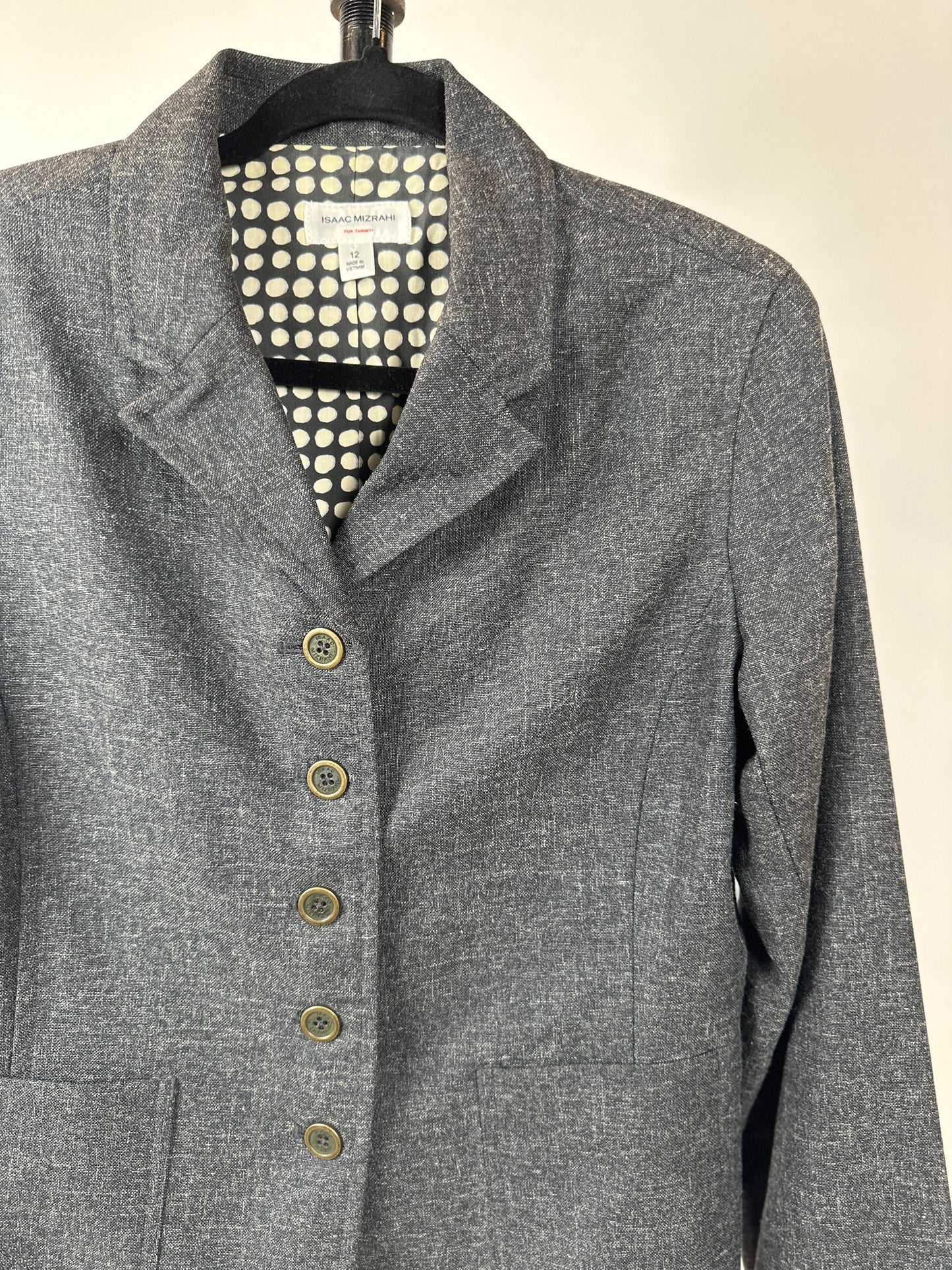Vintage Isaac Mizrahi Grey Jacket