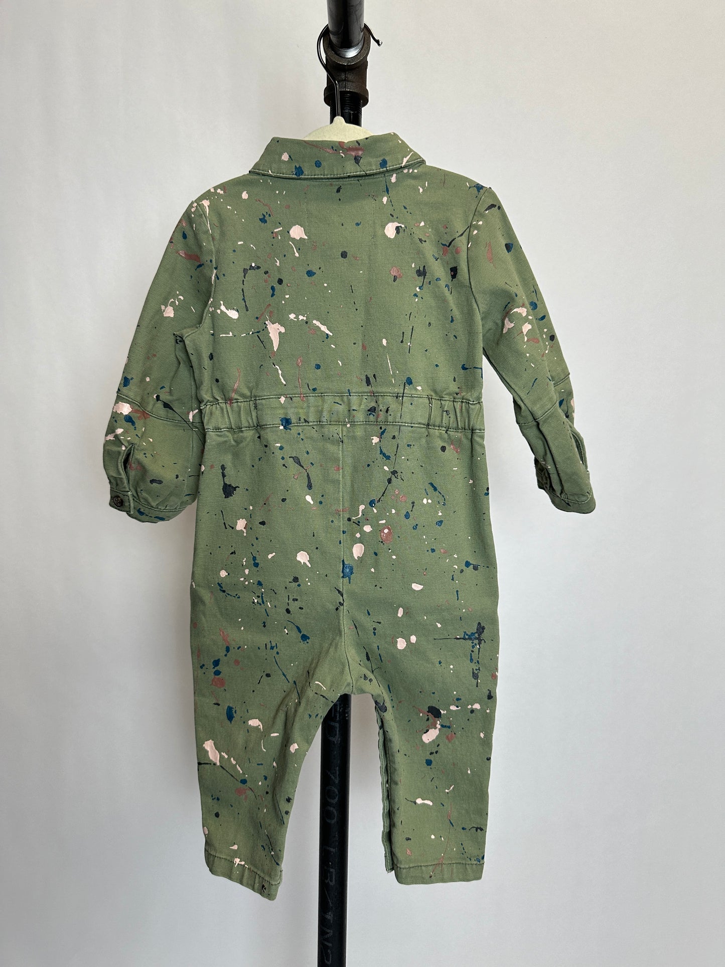 Baby Army Green Boiler Suit | Size 12-18 months