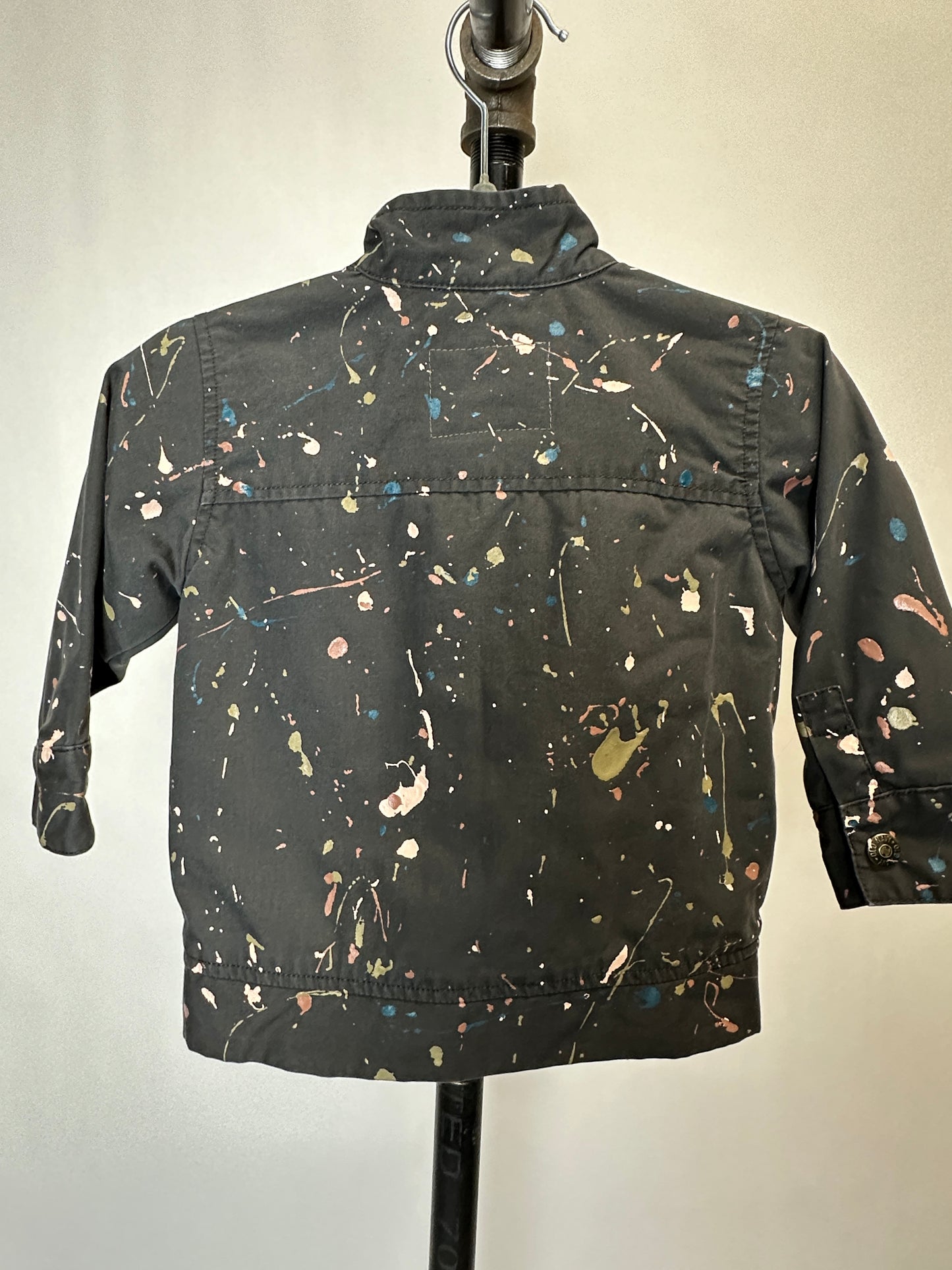 Baby Gray Splatter Coat | Size 18-24 months