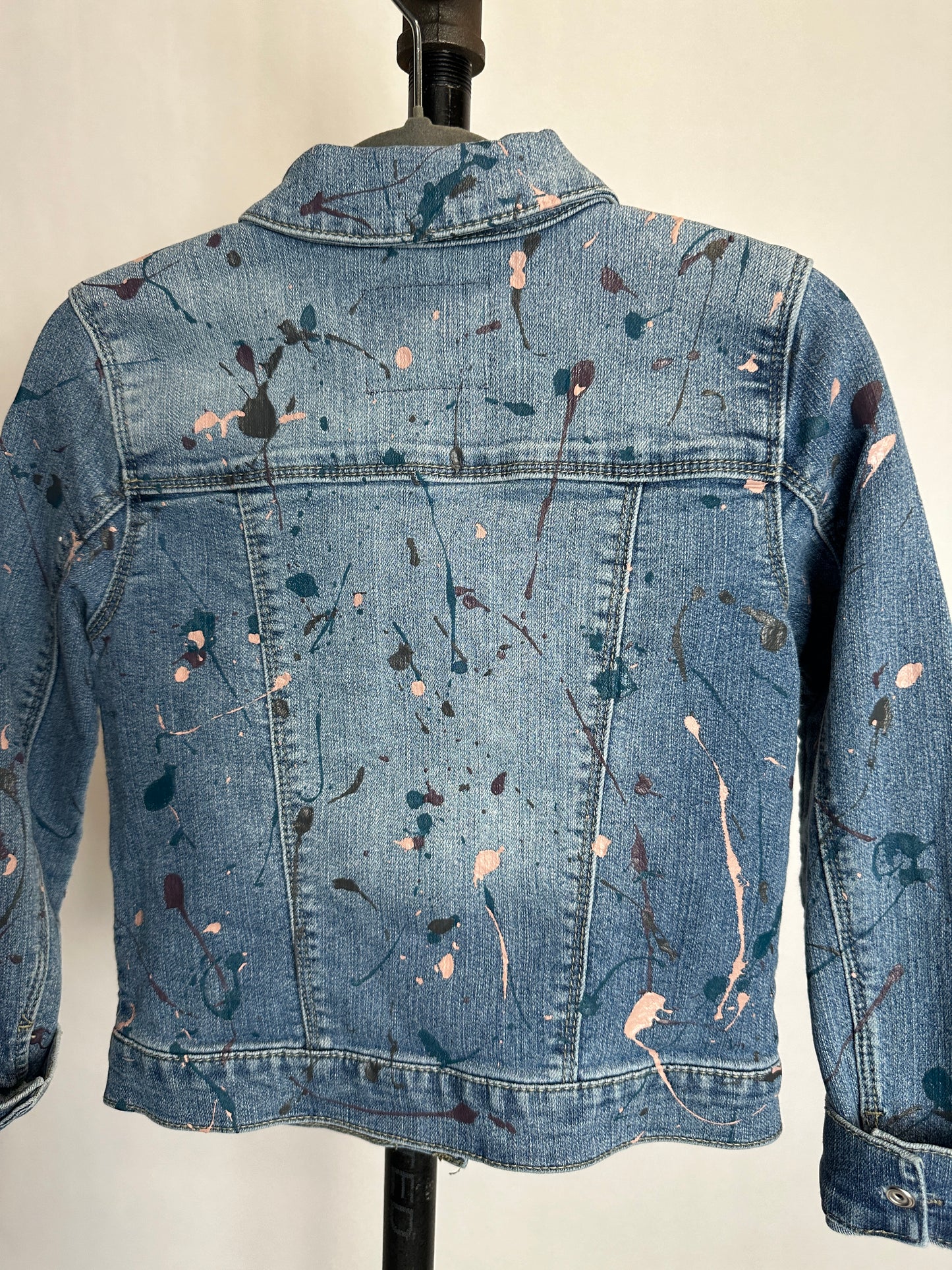Kids Splatter Denim Jacket | Size 6
