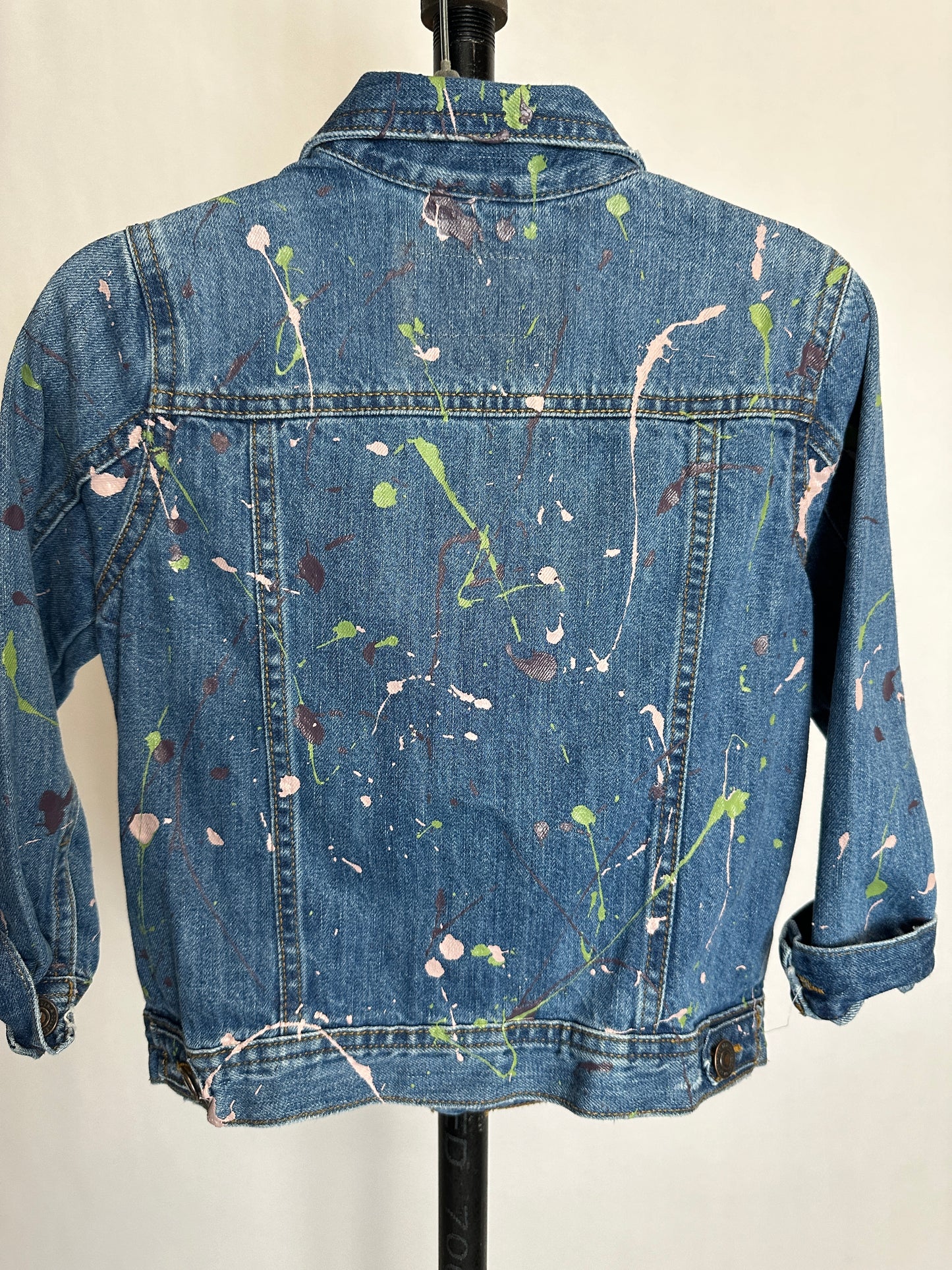 Kids Splatter Denim Jacket | Size 6