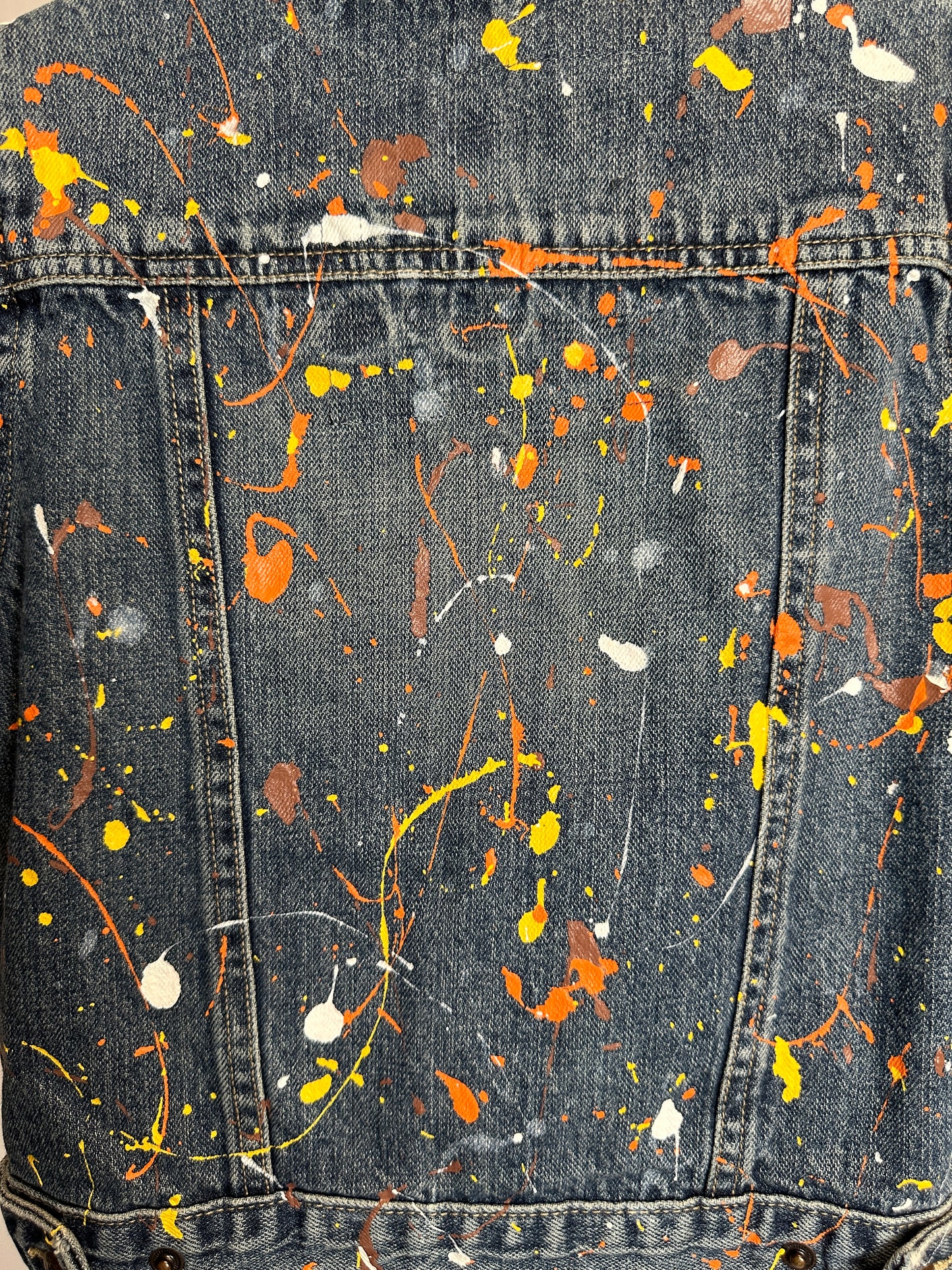 Kids Splatter Denim Jacket | Size 4T