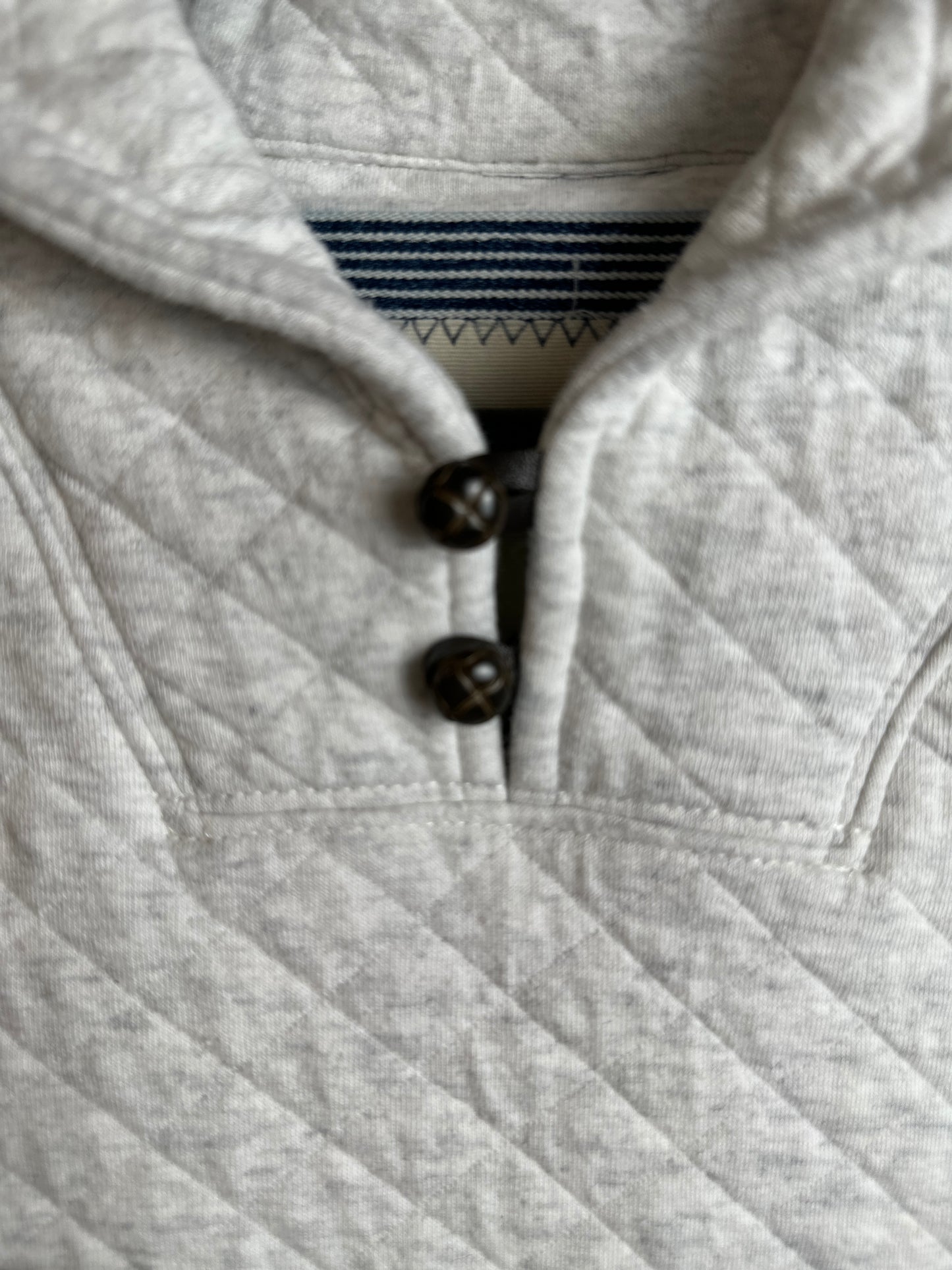 Kids Quilted Cream Sweatshirt | Size 10