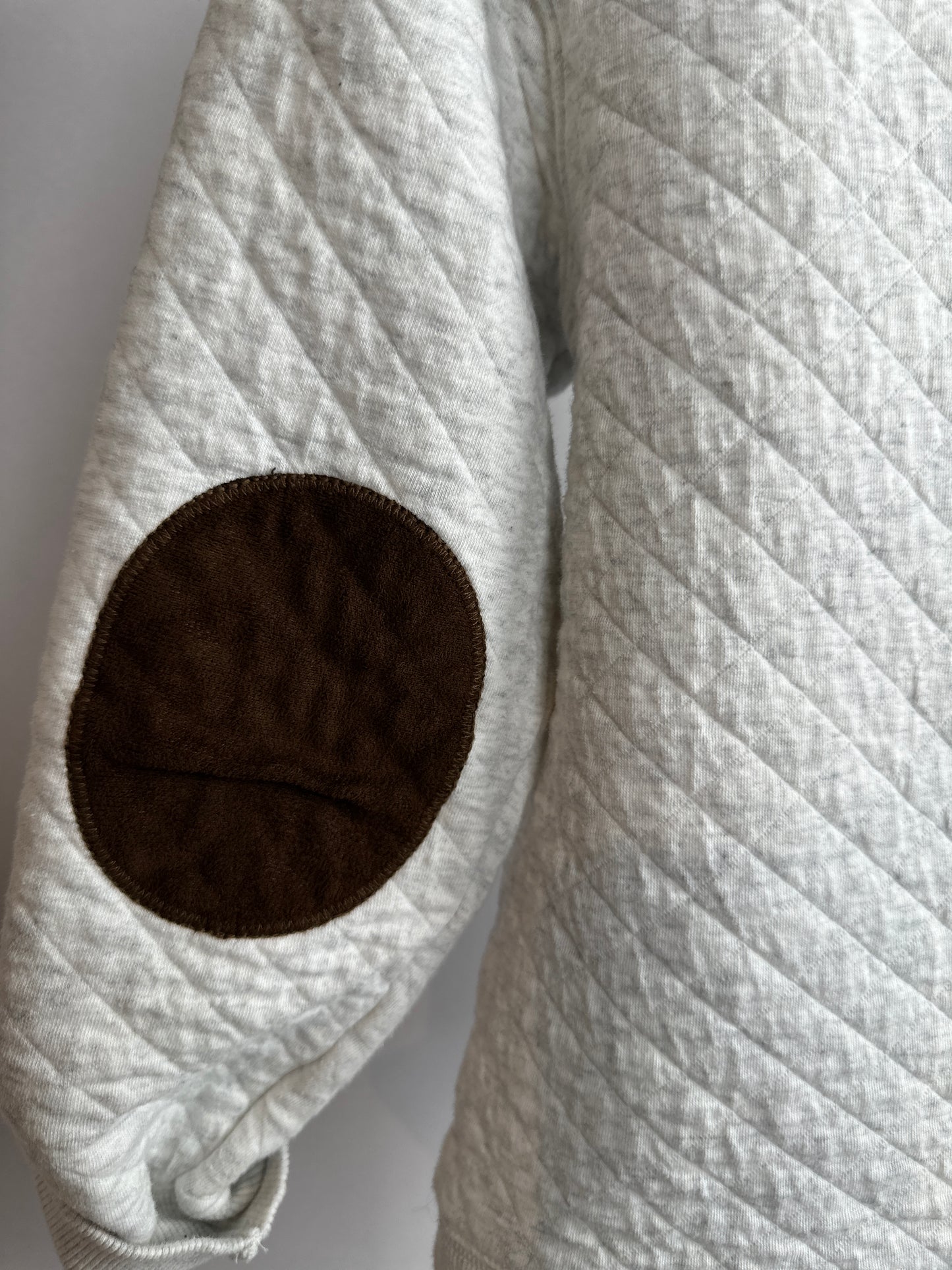 Kids Quilted Cream Sweatshirt | Size 10