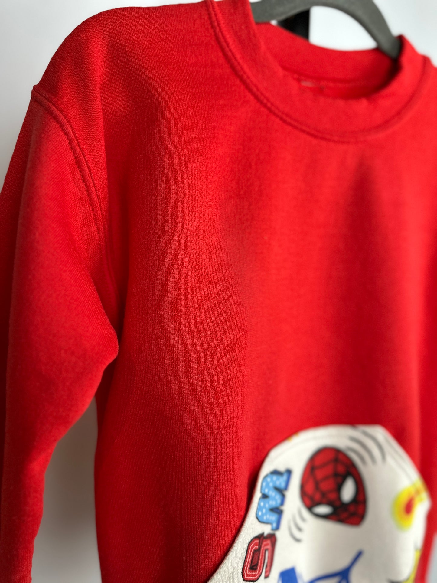 Kids Red Crewneck Spider | Size 6