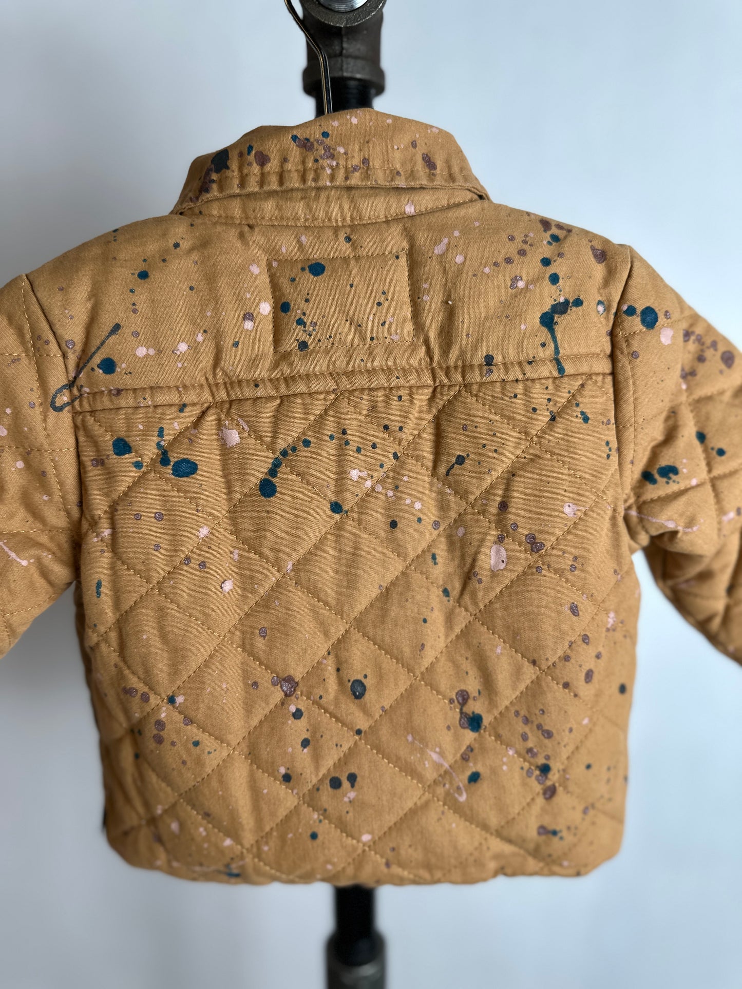 Baby Rust Splatter Coat | Size 6 months