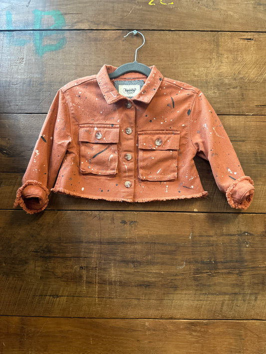 Kids Rust Splatter Jacket | Size 3T