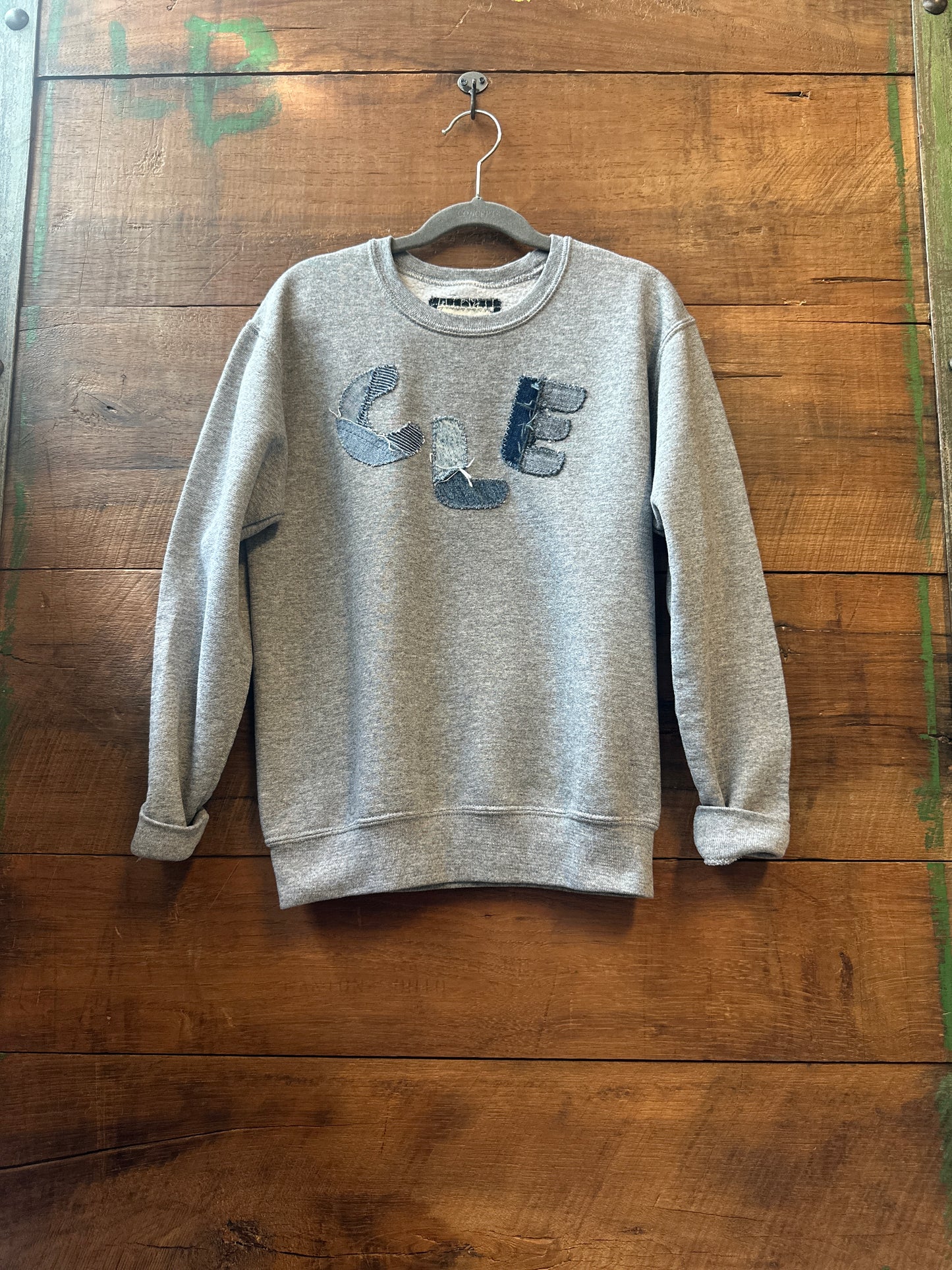 Kid's Grey CLE Crewneck | Size 8 (Medium)