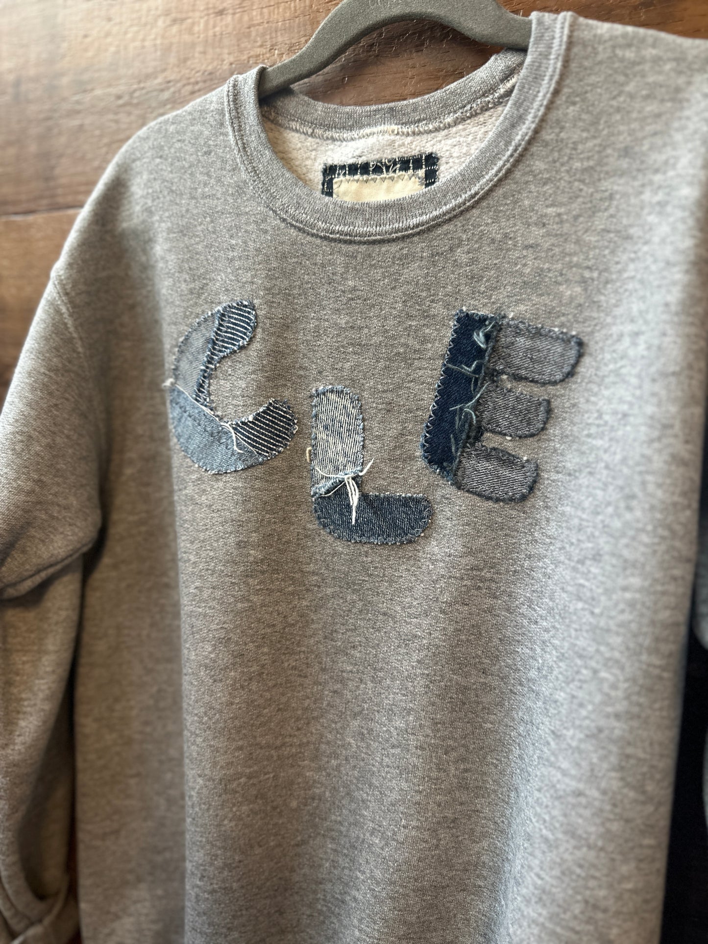 Kid's Grey CLE Crewneck | Size 8 (Medium)