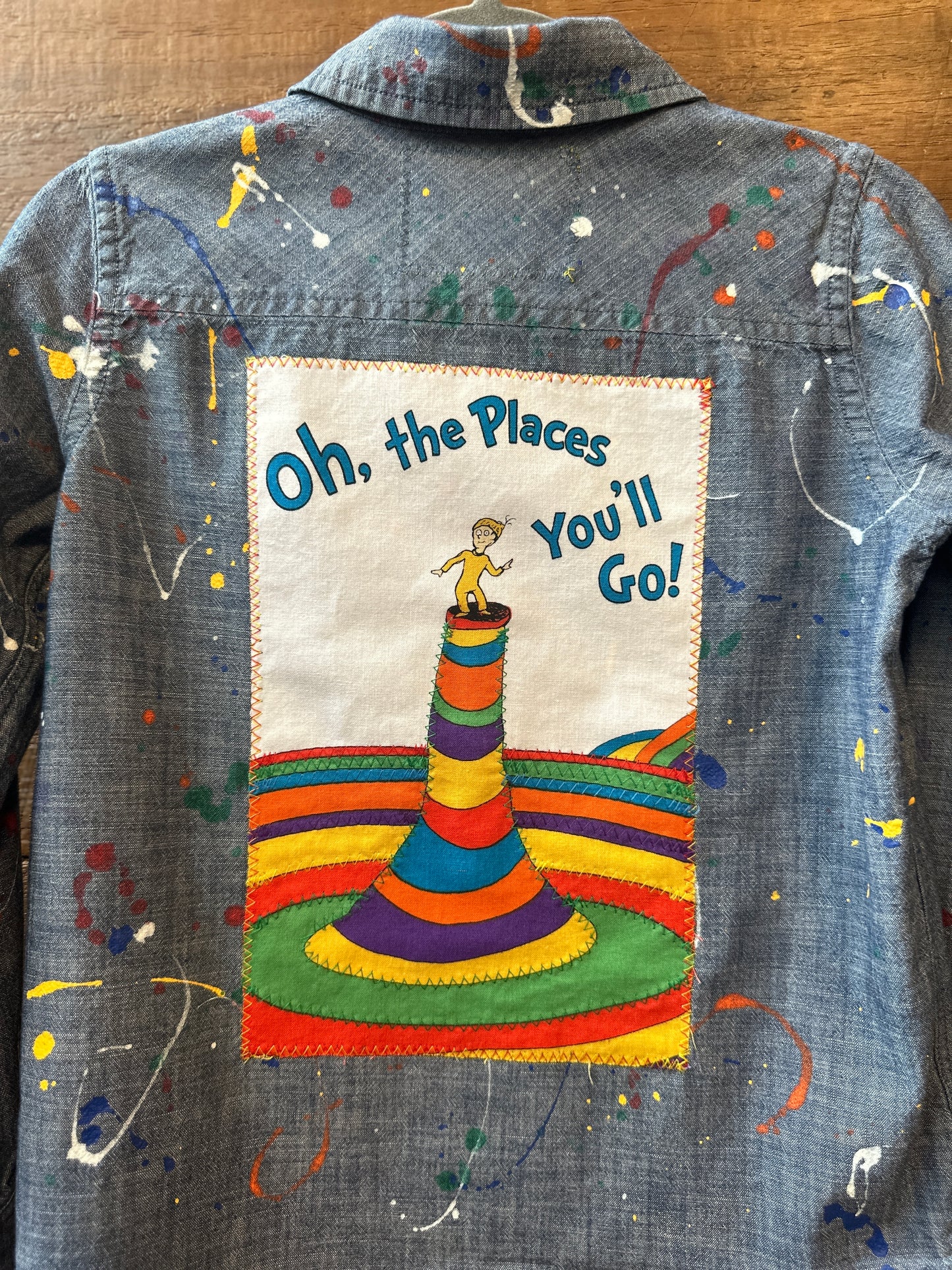 Kid's Places You'll Go Denim Shirt | Size 5