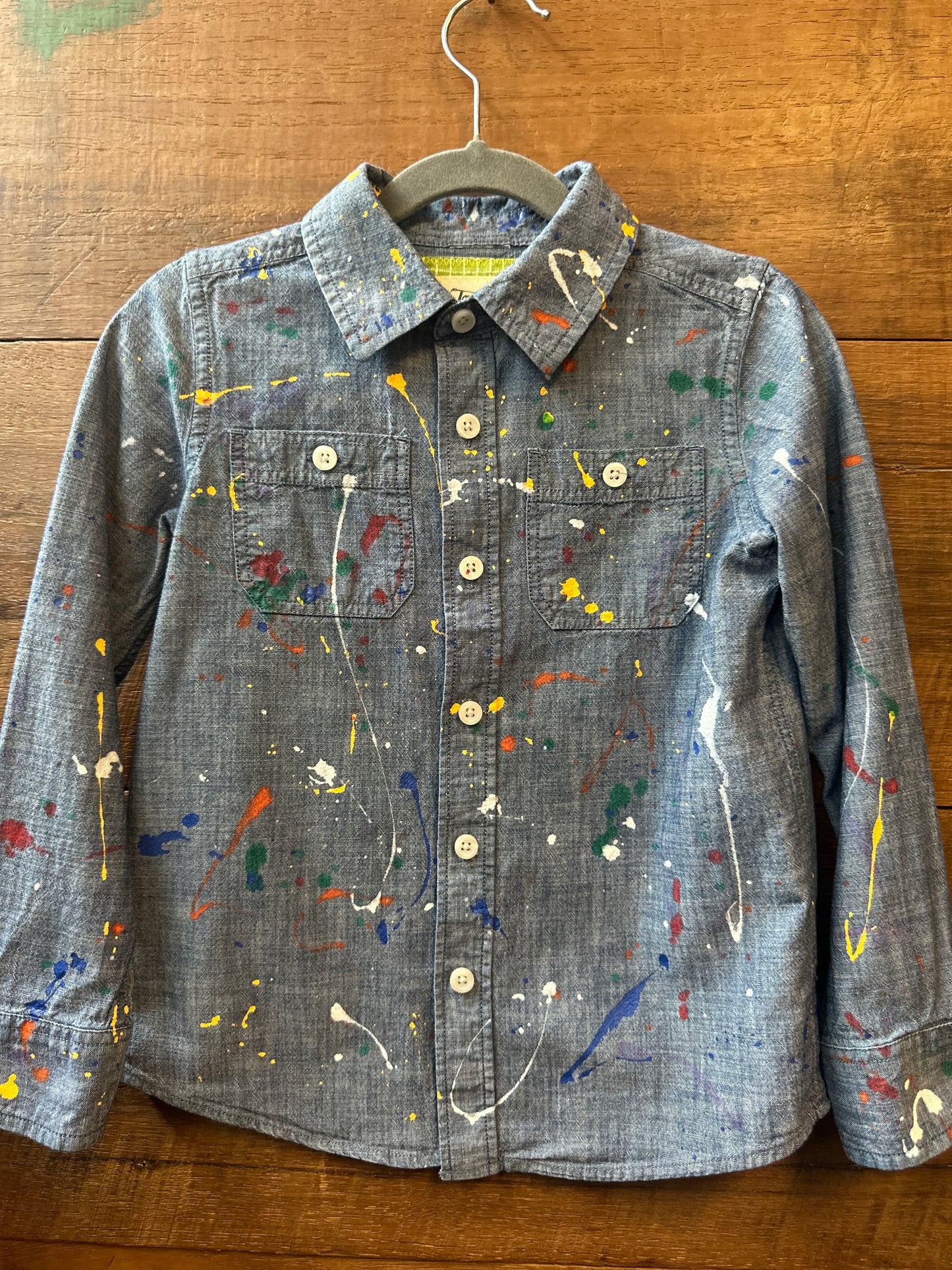 Kid's Places You'll Go Denim Shirt | Size 5