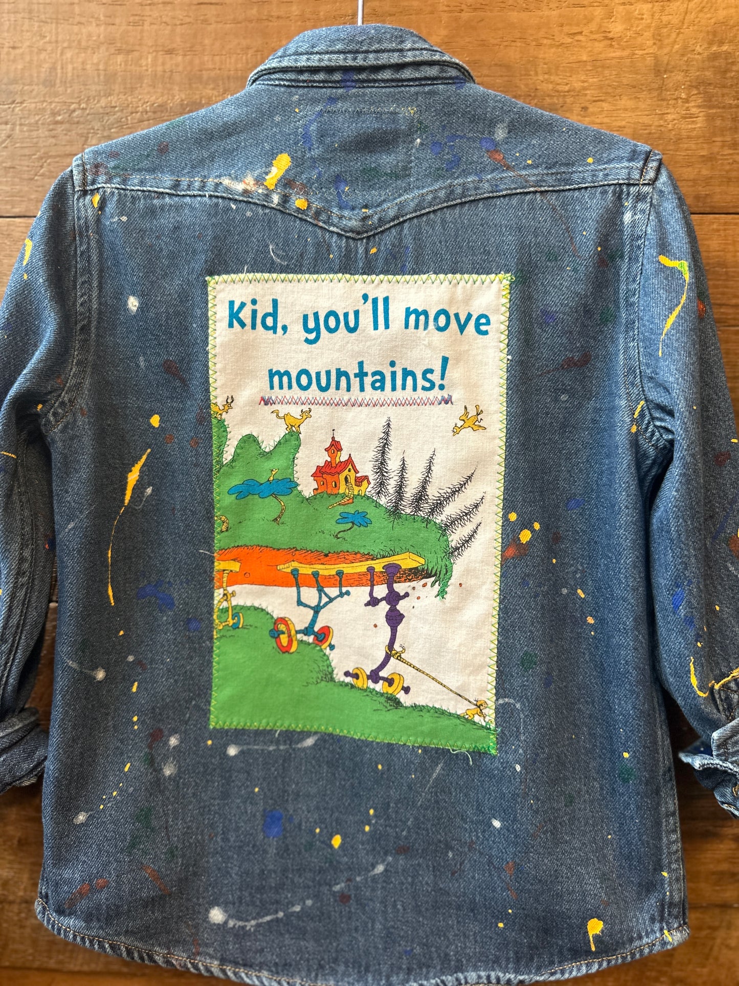 Kid's Mountains Denim Shirt | Size 6/7