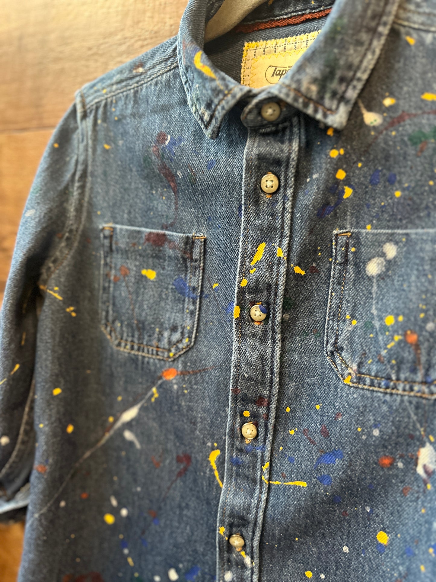 Kid's Mountains Denim Shirt | Size 6/7