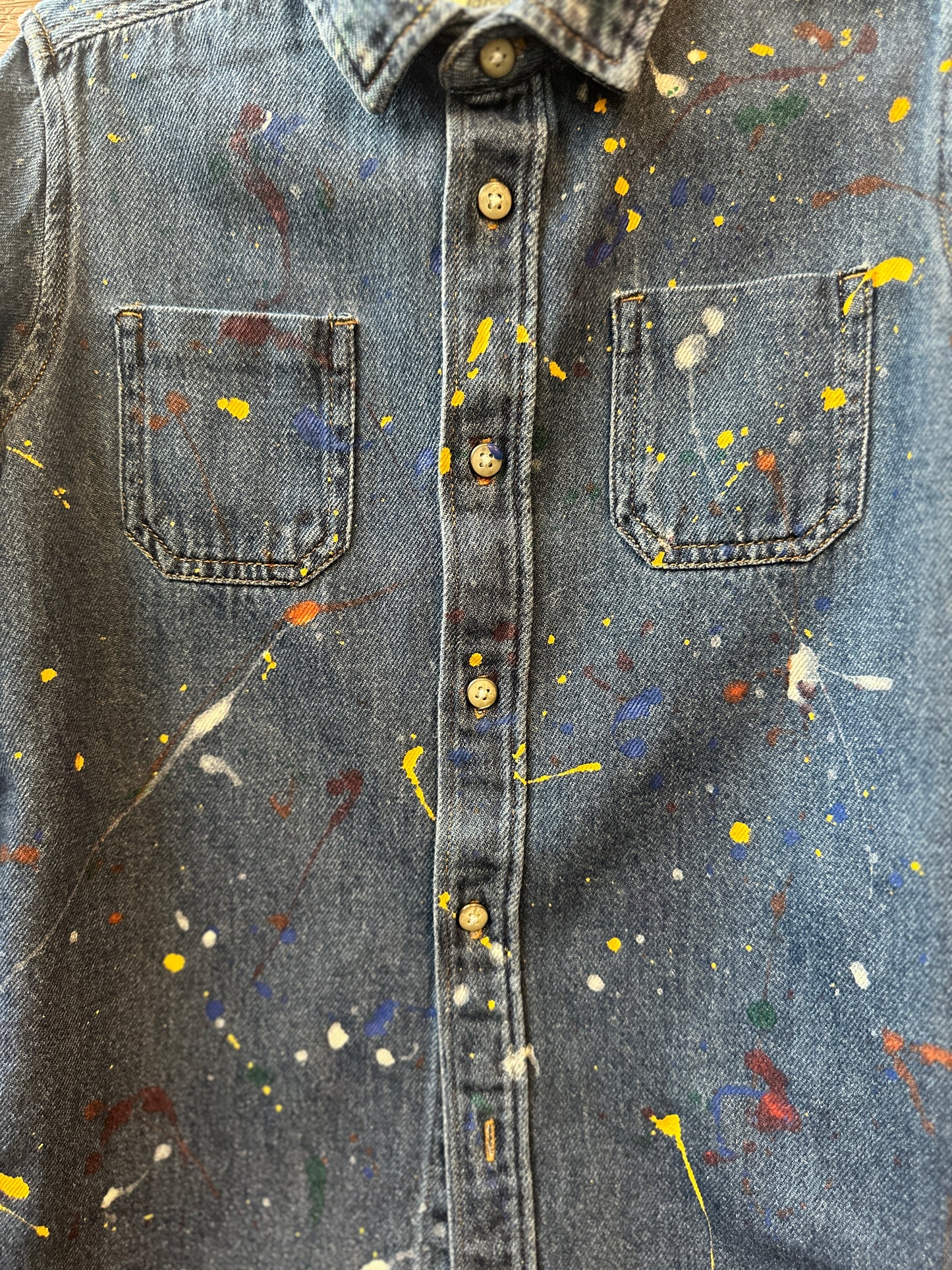 Kid's Mountains Denim Shirt | Size 6/7