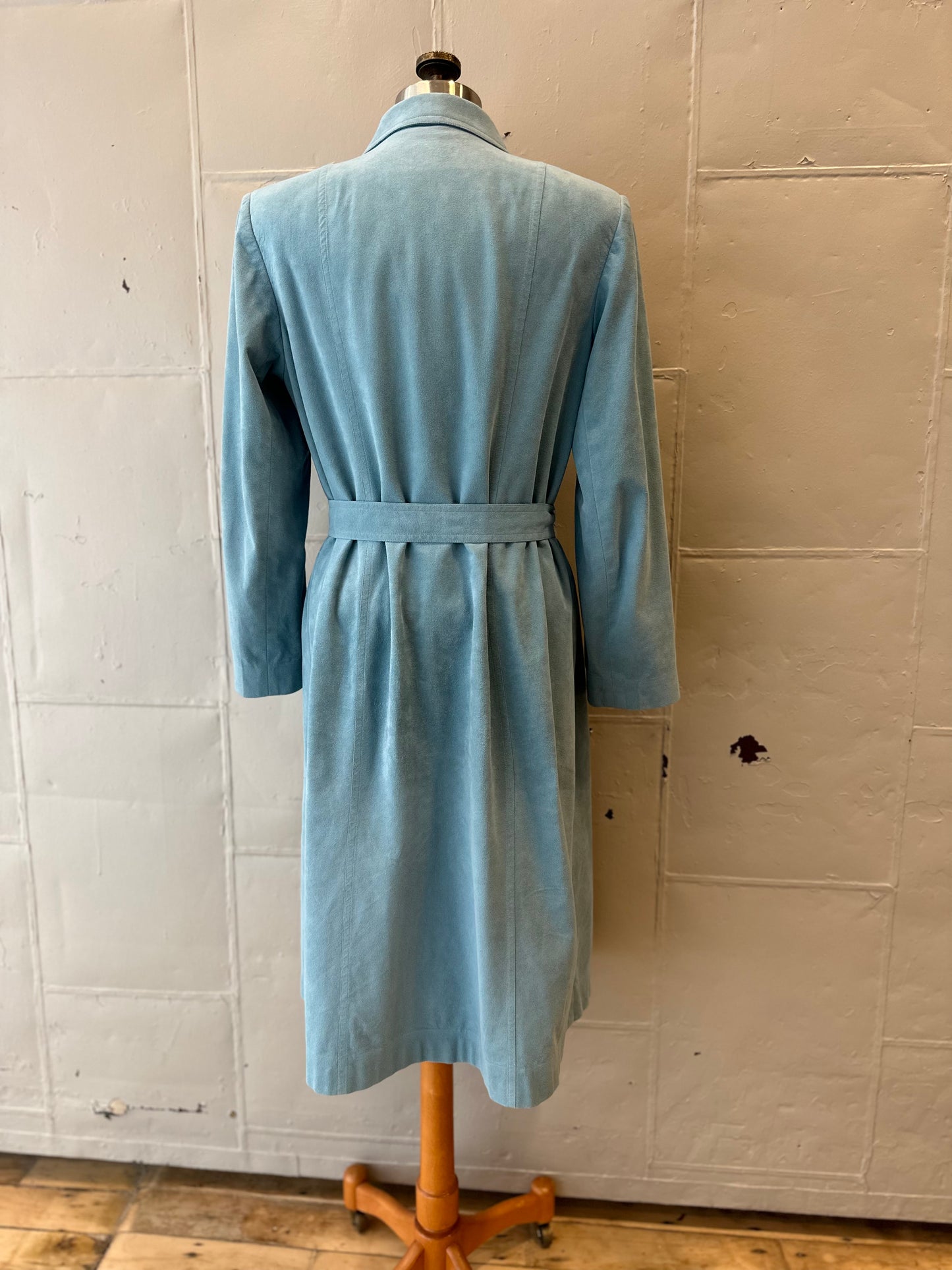 Vintage Long Light Blue Jacket